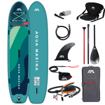 Pack Paddle Gonflable Aqua Marina Super Trip 126" + Pompe Électrique 12V