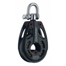 Poulie Harken Black Magic Simple Émerillon – Réa 57 mm – Roulements Torlon / Derlin