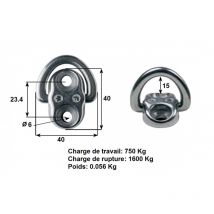 Cadène articulée simple embase avec tampon de blocage - Wichard