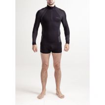 Tee-shirt ML Thermique homme Active Base ZIP Neck Noir - Musto