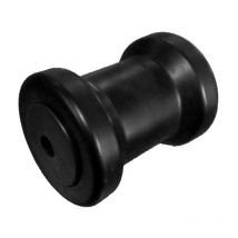 Rouleau Central Noir 130x80mm – Petit Rouleau Remorque Bateau / Axe 15mm