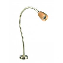 Liseuse LED Flexible Chrome Table à Carte – 80 Lumens – 8-30V DC – Orange Marine