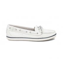 TBS Bootsschuhe Damen Leder - Clamer weiß