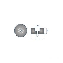 Anode rund, Durchmesser 20 mm Mariner
