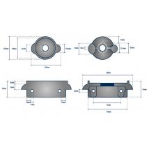 Anoden-Set Ringform, für Antriebe 130/150S Volvo