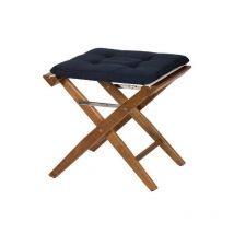 Hocker aus Teak gepolstertes Segeltuch - Arc Marine
