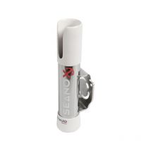 Seanox - Orientable White Edelstahlstangenhalter Offen Unten - Balkonmontage