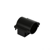 Seanox - Schwarzer Edelstahlstangenhalter Für Balkon Ø 51 - 65 Mm