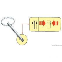 6-mm-Edelstahlstift mit Kugelsicherung