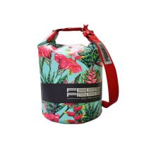 wasserdichte Tasche Feelfree Tube Mini 5l tropisch blaugrün / rot