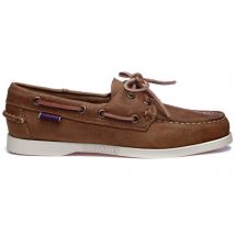 Docksides Portland Sebago braun / weiss Bootsschuhe Herren Glattleder