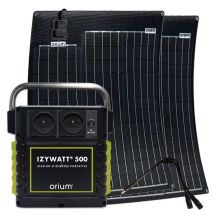 Orium - Tragbare Energiestation Izywatt 500wh + 2 Halbstarre Paneele 50w - Orium