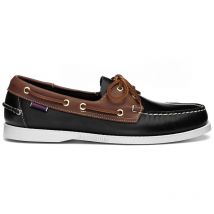 Bootsschuh docksides portland lea waxy braun/schwarz - sebago