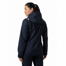 Deckjacke Frau Crew Kapuze marine - helly hansen