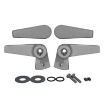 Set kleiner Kristallgriff innen alufarbig (x2) - goiot