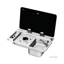 Kochfeld rechts 1-flammig mit Glasabdeckung, rauchfrei - Osculati