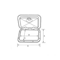 Sportello ispezione con coperchio estraibile e 380 x 380 mm- Nuova Rade