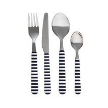 Set di 24 posate in acciaio inox MOTIVO A RIGHE