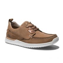 REABURN Tennis homme bateau en cuir Beige - TBS