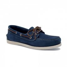 Phenis nabuk blu cobalto - Scarpe da barca uomo TBS