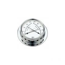 Thermomètre et hygromètre chromés série Tempo 85