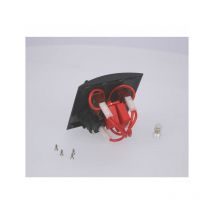 Scheda Nera Impermeabile 3 Interruttori con Presa