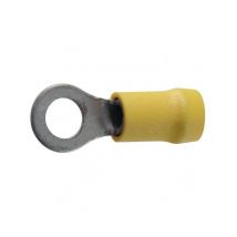 Terminale Ad Occhio Ø06 Giallo - Pacchetto da 10