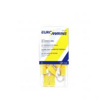 Euromarine - Terminale Ad Occhio Ø06 Giallo - Pacchetto Da 10