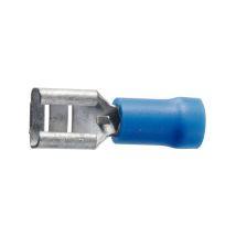 Euromarine - Terminale A Clip Femmina Blu 6,3 Mm - Pacchetto Da 10