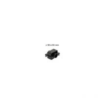 Seanox - Porta Canna Doppio In Acciaio Inox Nero Per Balcone Ø 36-50 Mm