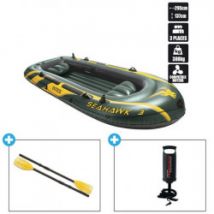Bateau Gonflable Intex Seahawk 3 + 2 Avirons + Gonfleur