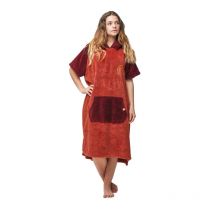 After Essentials - Dopo Poncho Sherpa Essenziale Rosso
