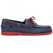 Scarpa da barca Portland Nabuk blu navy - suola e pizzo rosso Sebago