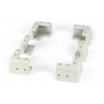 Kit cadre de fixation pour panneaux solaires blanc - energie mobile