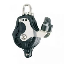 Poulie triple émerillon ringot taquet coinceur réa de 55 mm - Wichard