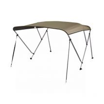 Tendalino 3 archi in alluminio rinforzato Beige - Larghezza 185 -198 x altezza 117 cm - Coversy