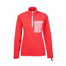 Top in pile con zip in Polartec corallo di Molene - Bermudes