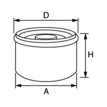 Filtro olio honda 15400-pfb-014-004 mercury 30h - osculati