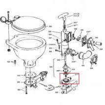 Valvola di base per WC manuale e a baionetta