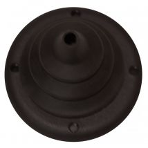 Soffietto flangiato - altezza 64mm - foro diametro 12mm - nero