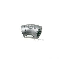 Raccordo a gomito 45° inox femmina/femmina