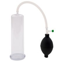 Penispumpe, glasklar, mit Ballpumpe
