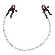 Nippelklemmen „Silicone Nipple Clamps“, verstellbar, mit Stahlkette