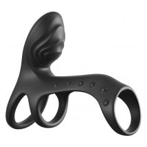 Penismanschette „Ultimate Couples Cage Pro“ mit Doppel-Vibration