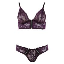 Bralette plus Slip aus Blütenspitze