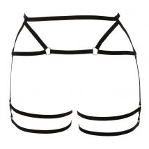 Hüftharness aus Samt-Stretchbändern