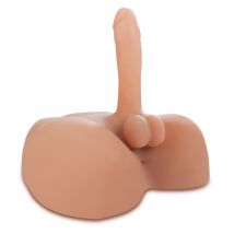Masturbator und Dildo „Fuck my Hard Cock!“, in Torso-Optik