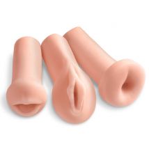 3-teiliges Masturbatoren-Set „All 3 Holes“, oral vaginal, anal