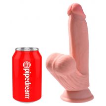 Dildo „Triple Density Cock with Swinging Balls“, hyperrealistisch mit schwingenden Hoden