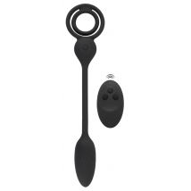 Vibro-Analplug mit Penis-/Hodenring